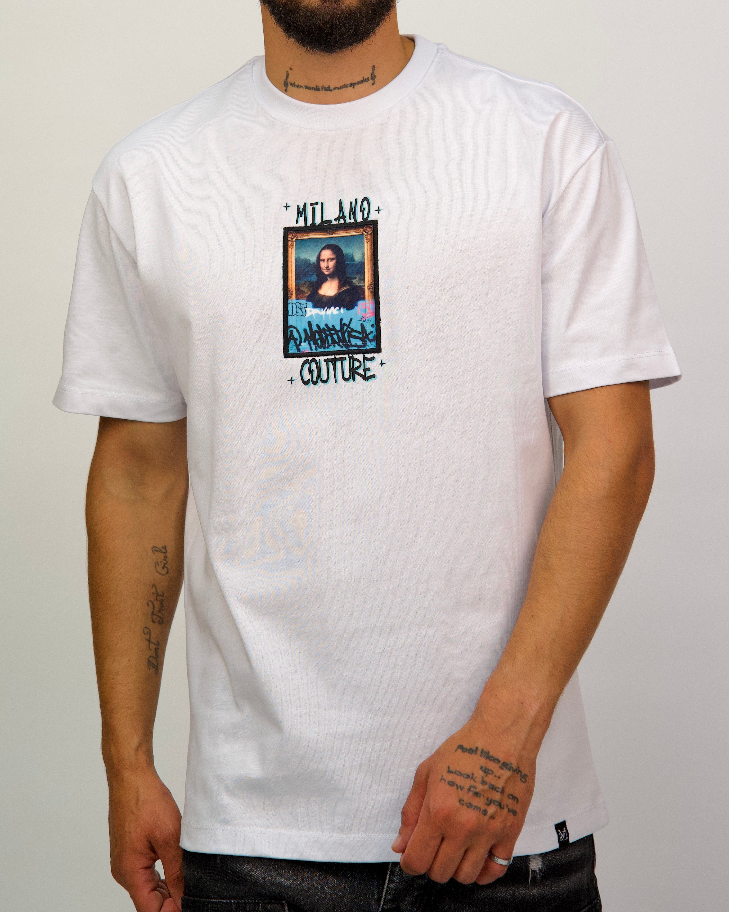 Premium Mona Lisa Diamante T-Shirt