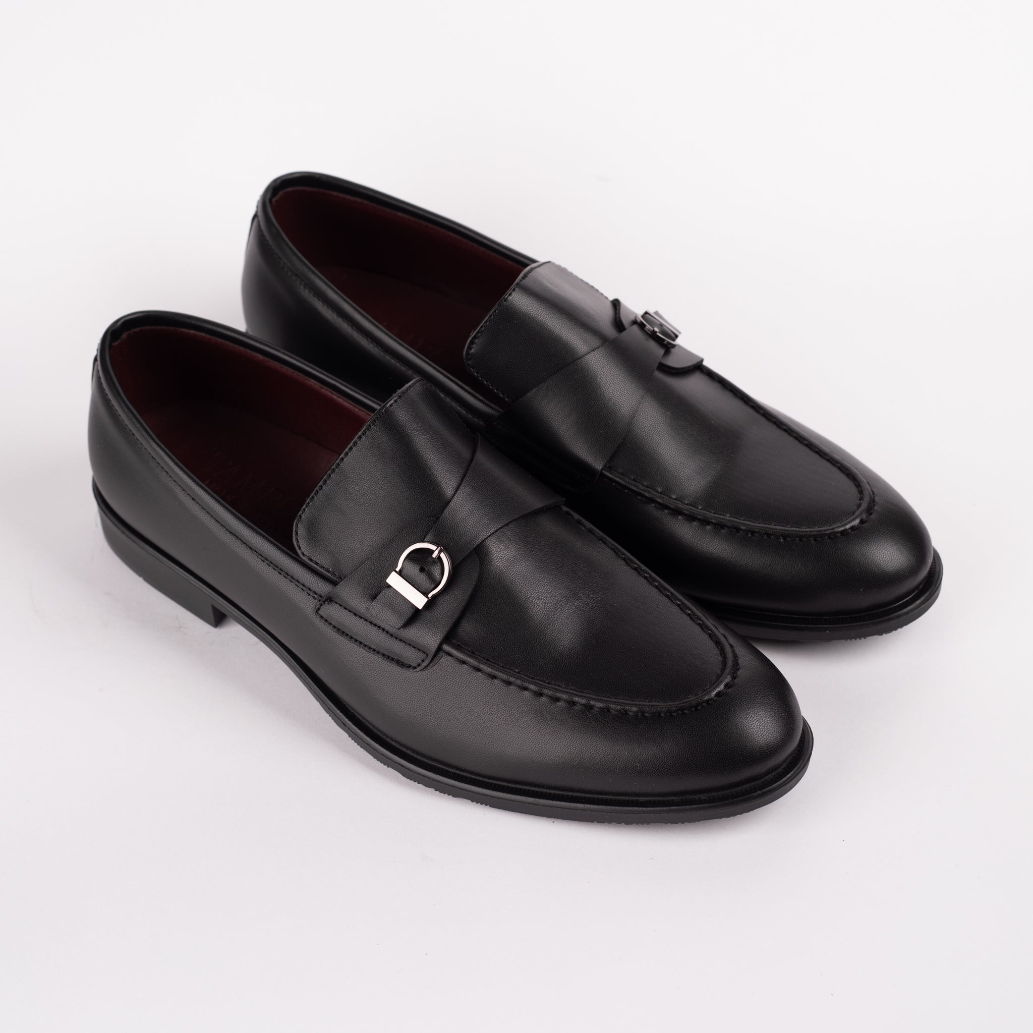 mens black dress shoes with silver buckle Men's Buckle Dress Shoes