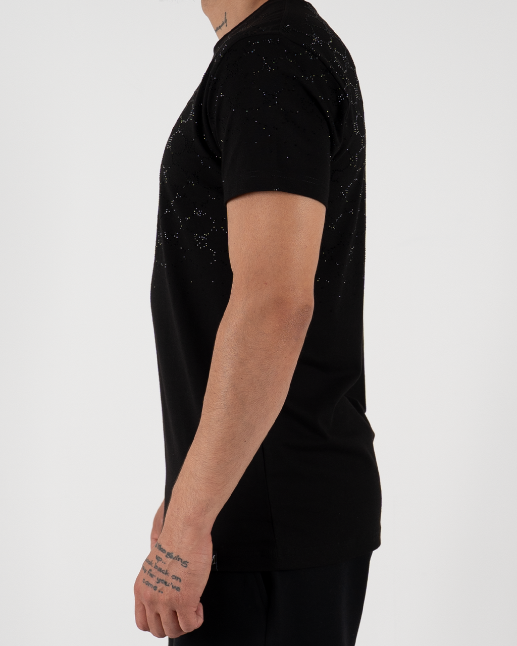 Rhinestone MC Pattern T-Shirt