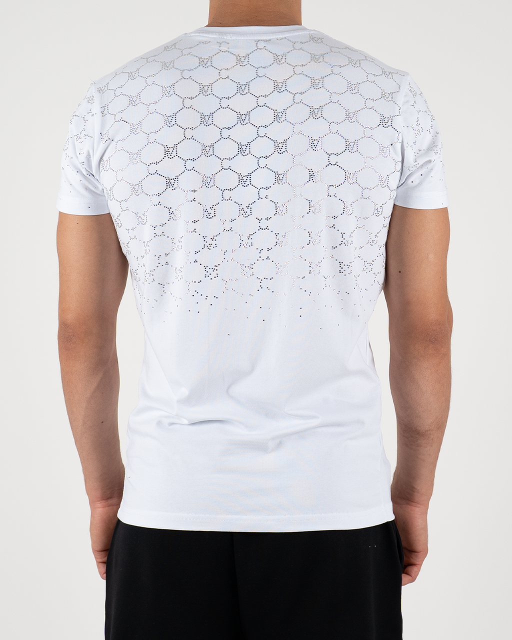 Rhinestone MC Pattern T-Shirt