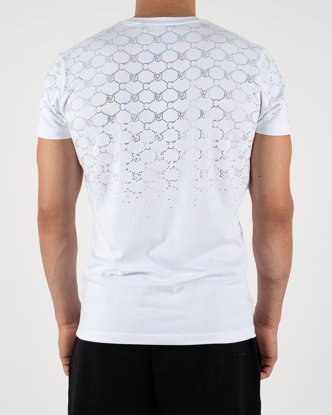 Rhinestone MC Pattern T-Shirt