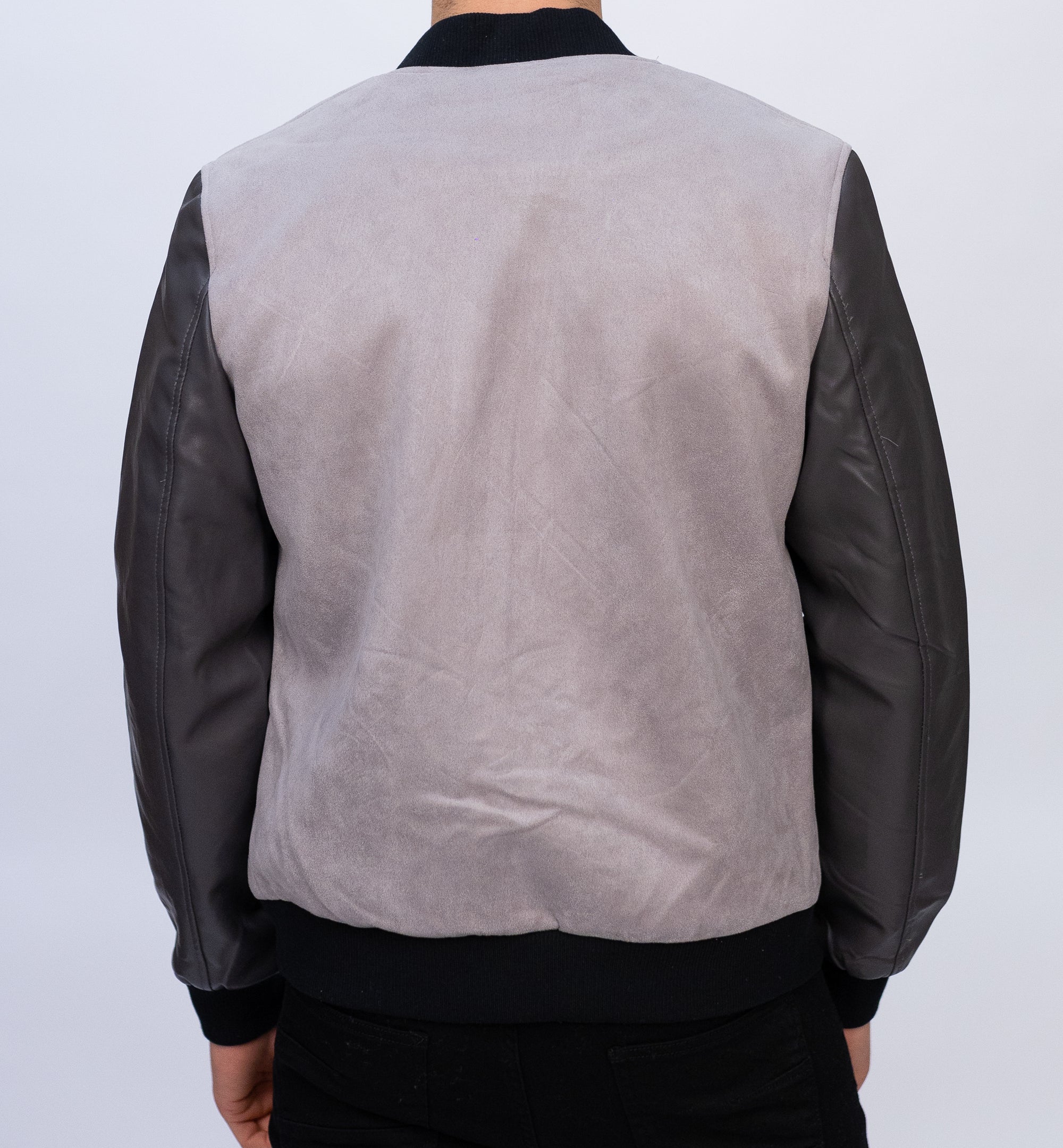 Grey & Black Contrast Jacket