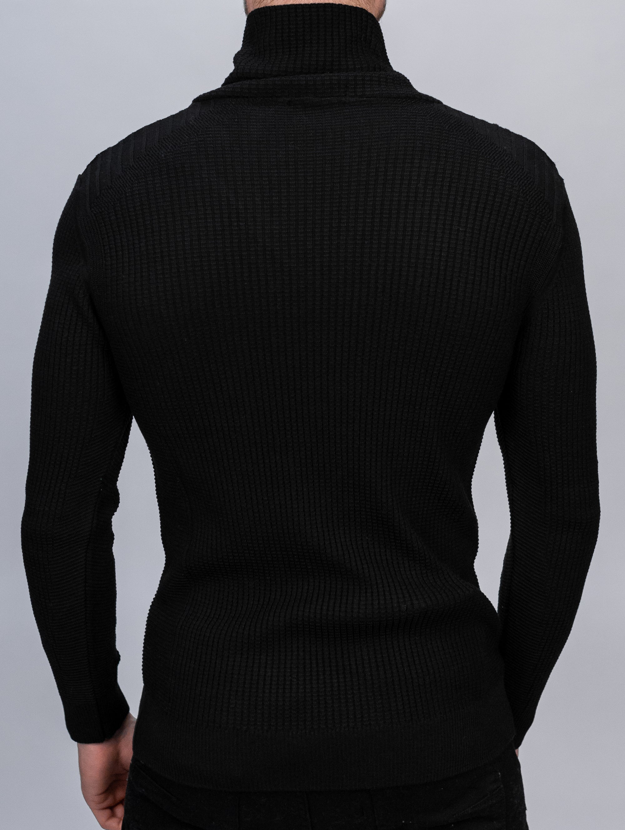 Black Zip Neck Knitwear