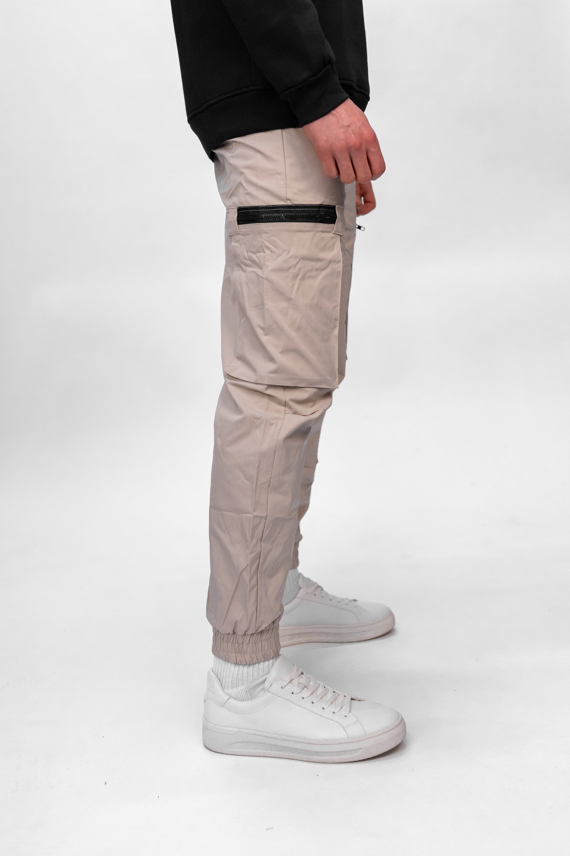 Beige Utility Cargos