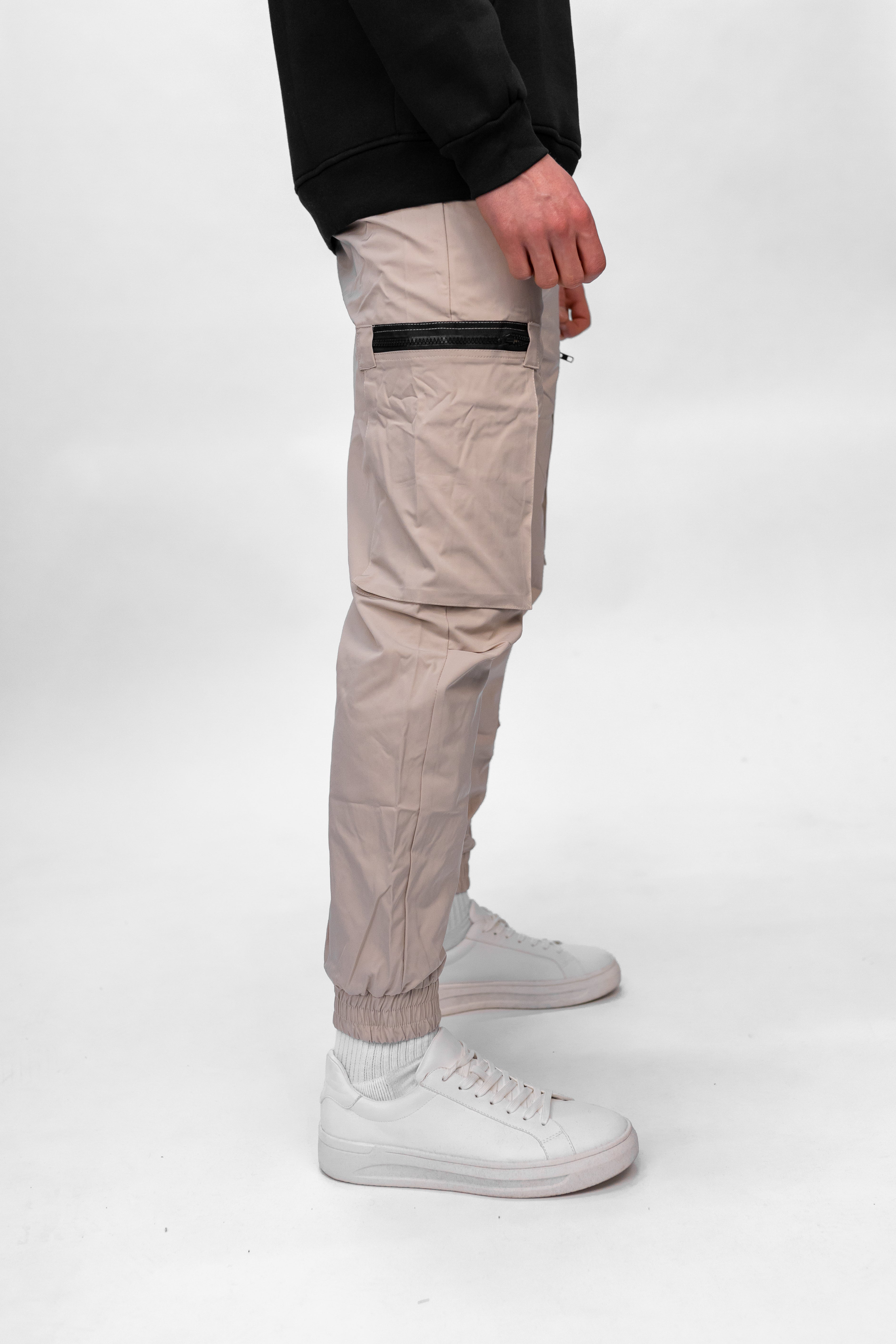 Beige Utility Cargos