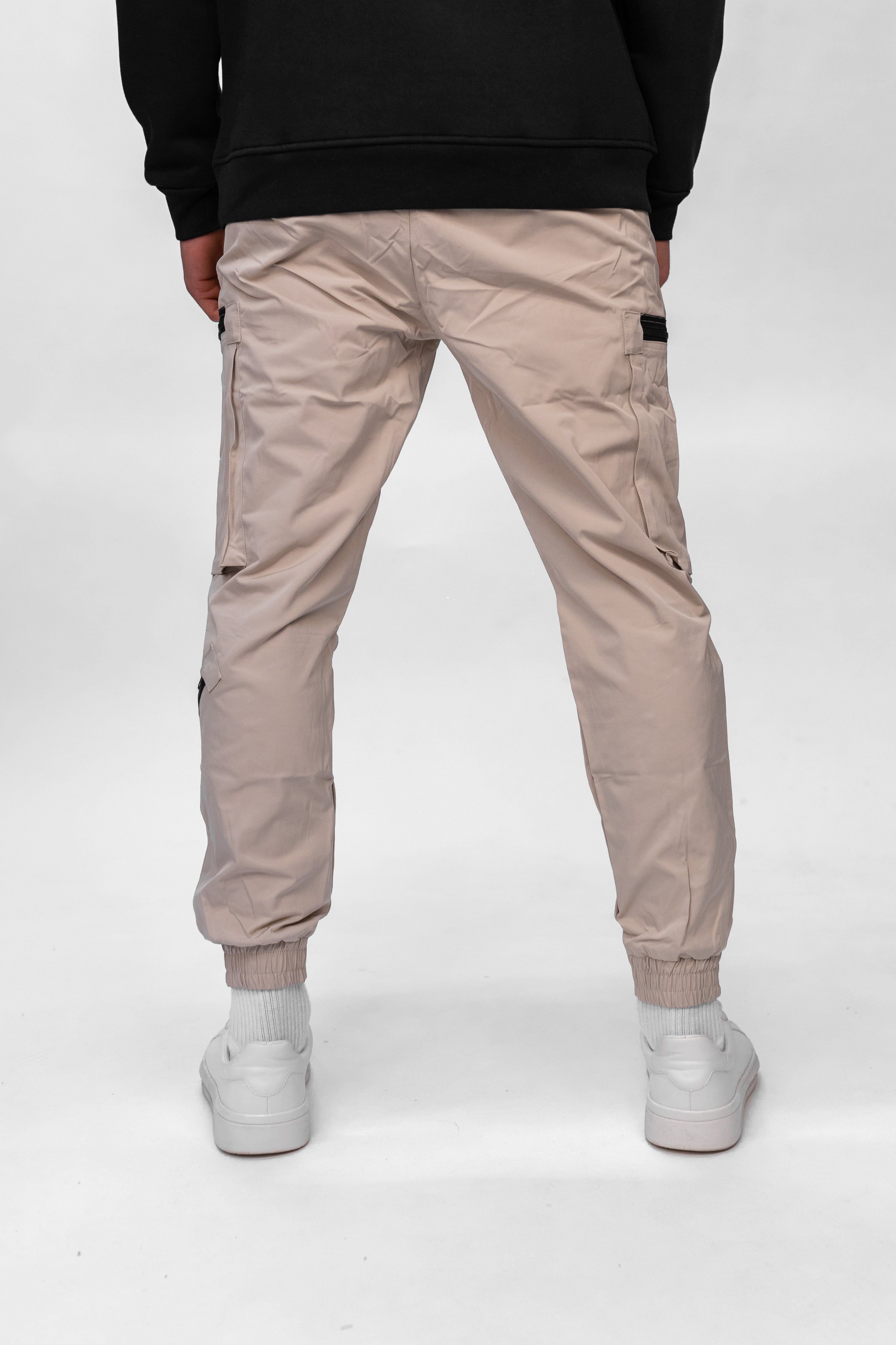 Beige Utility Cargos
