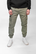 Light Green Stretch Cuffed Cargos
