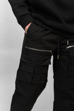 Black Front Facing Cargos