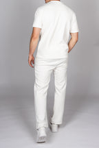 Waffle Knit Pattern Trousers