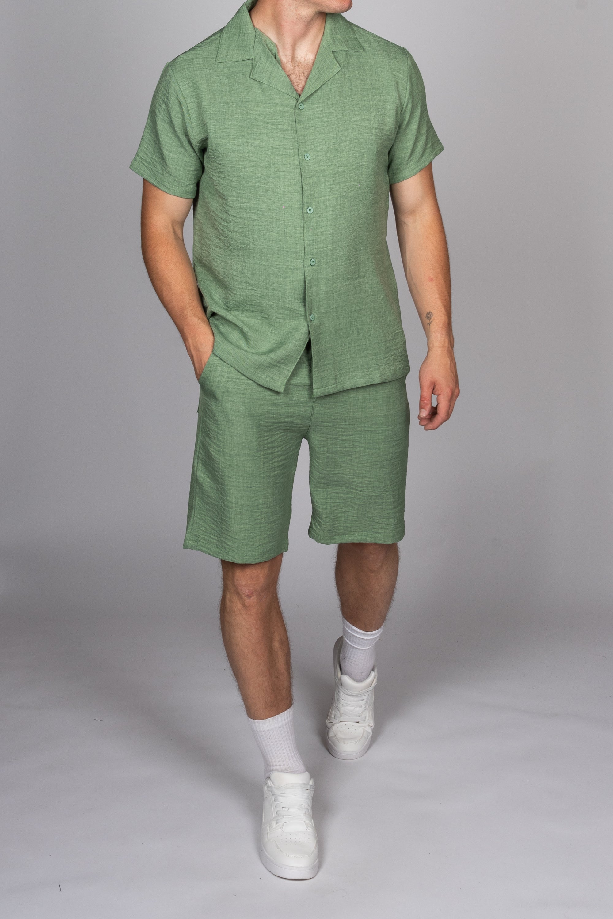 Camp Collar Shirt & Short Set