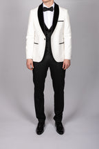 Milano White Velvet Shawl Lapel Tux