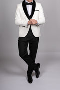 Milano White Velvet Shawl Lapel Tux