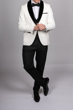 Milano White Velvet Shawl Lapel Tux