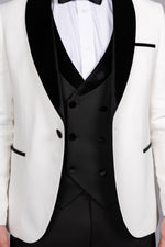 Milano White Velvet Shawl Lapel Tux