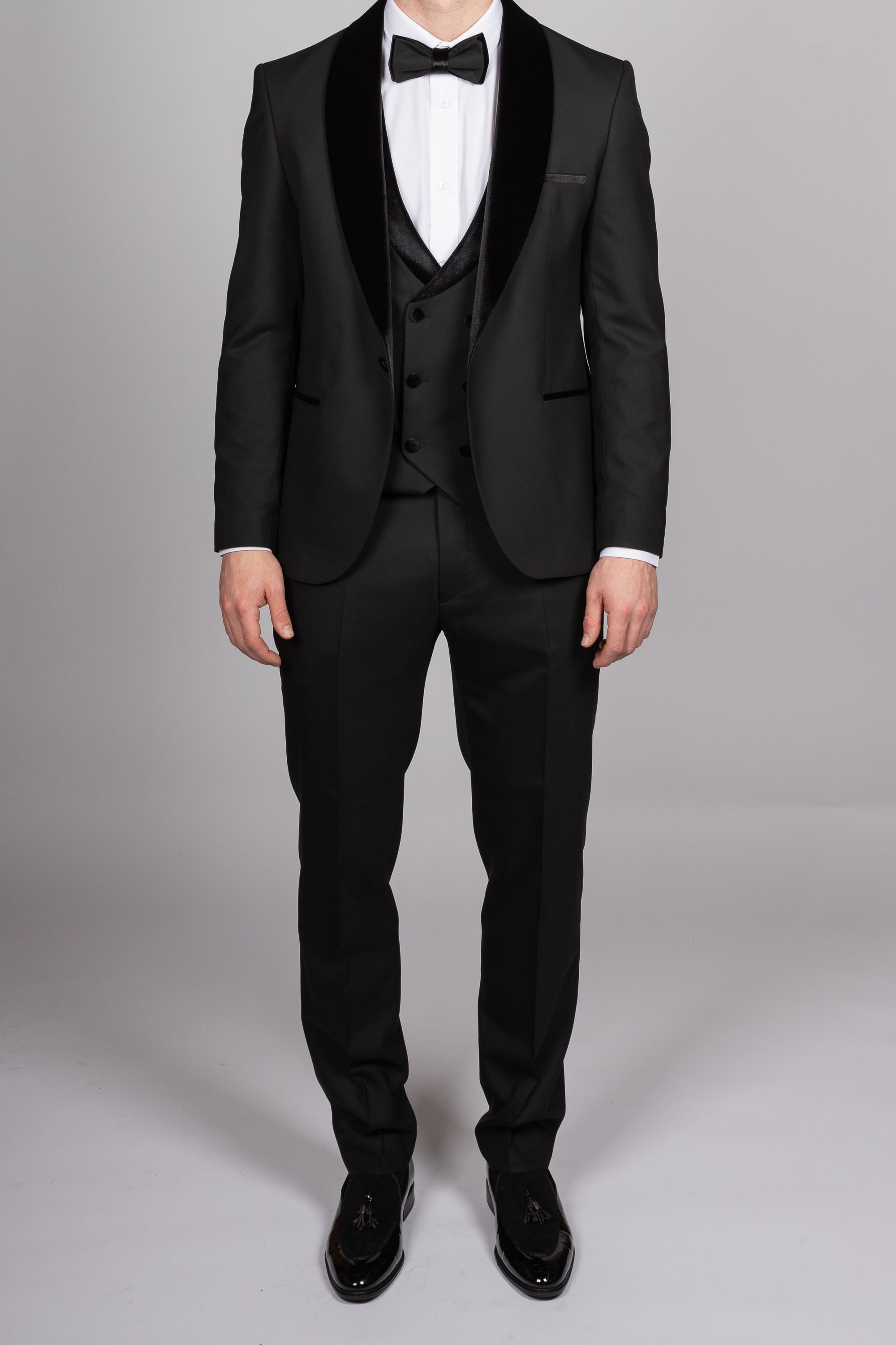 Milano Black Velvet Shawl Lapel Tux