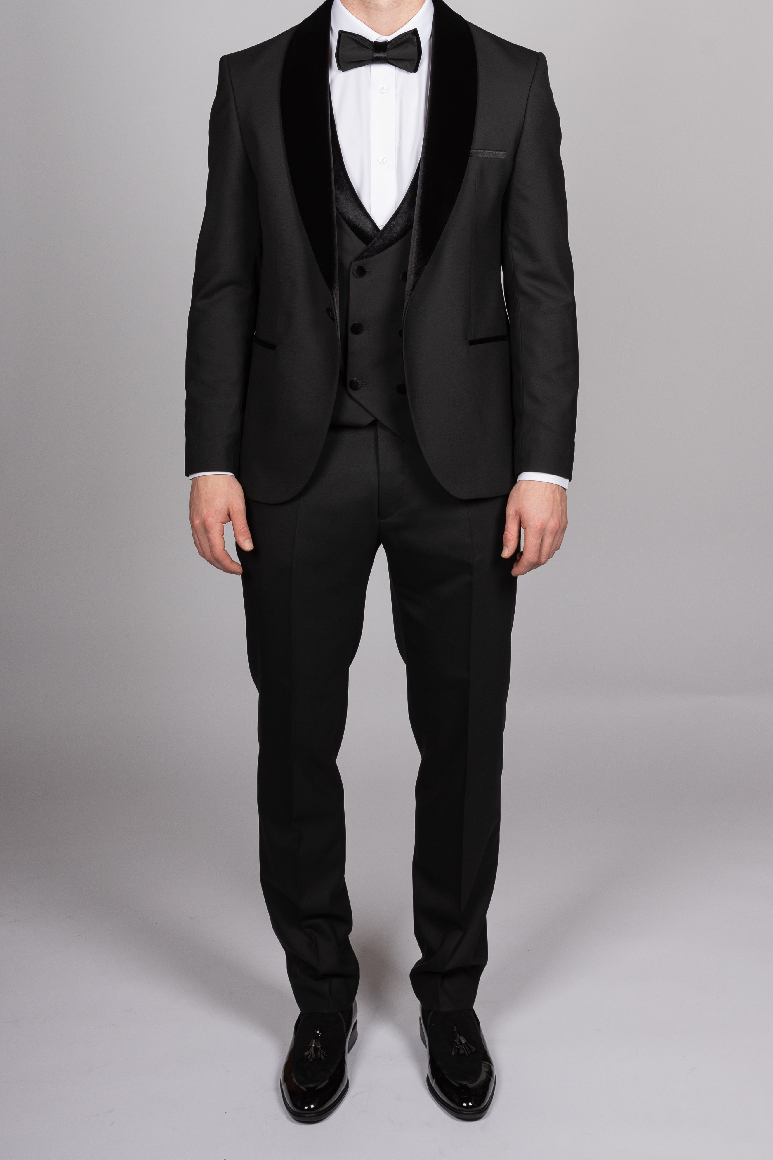Milano Black Velvet Shawl Lapel Tux