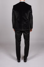Black Velvet Tux Three Piece Suit