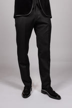 Black Velvet Tux Three Piece Suit