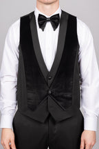 Black Velvet Tux Three Piece Suit