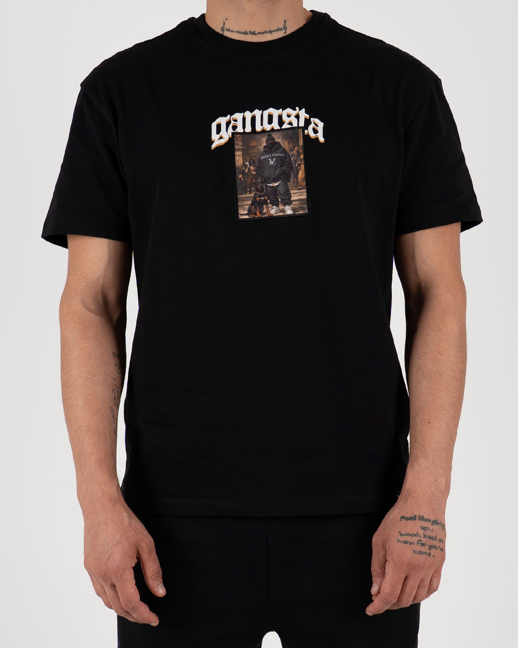 MC Gangsta Graphic Oversized T-Shirt