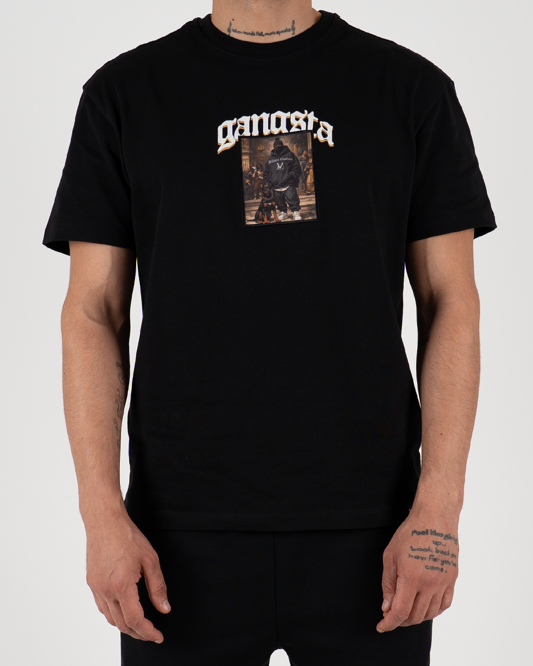 MC Gangsta Graphic Oversized T-Shirt