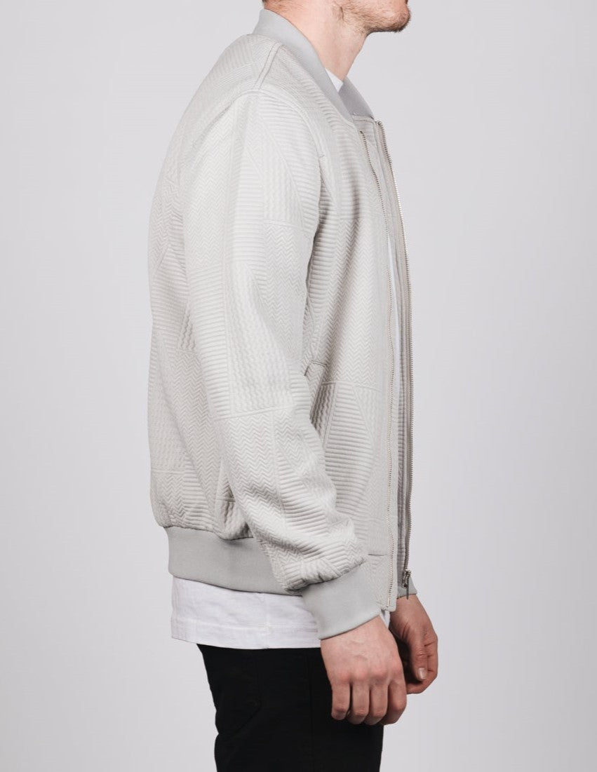 Multi Pattern Bomber Jacket