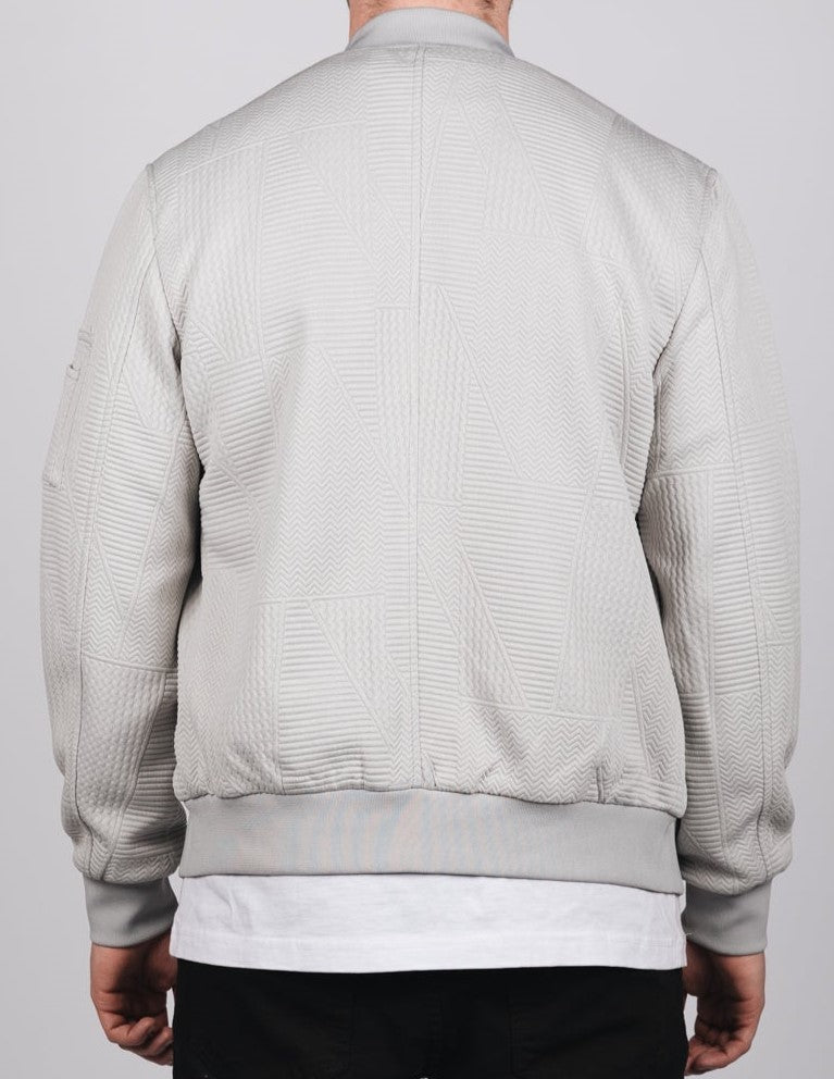 Multi Pattern Bomber Jacket