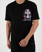 MC Rhinestone Cross Graphic T-Shirt