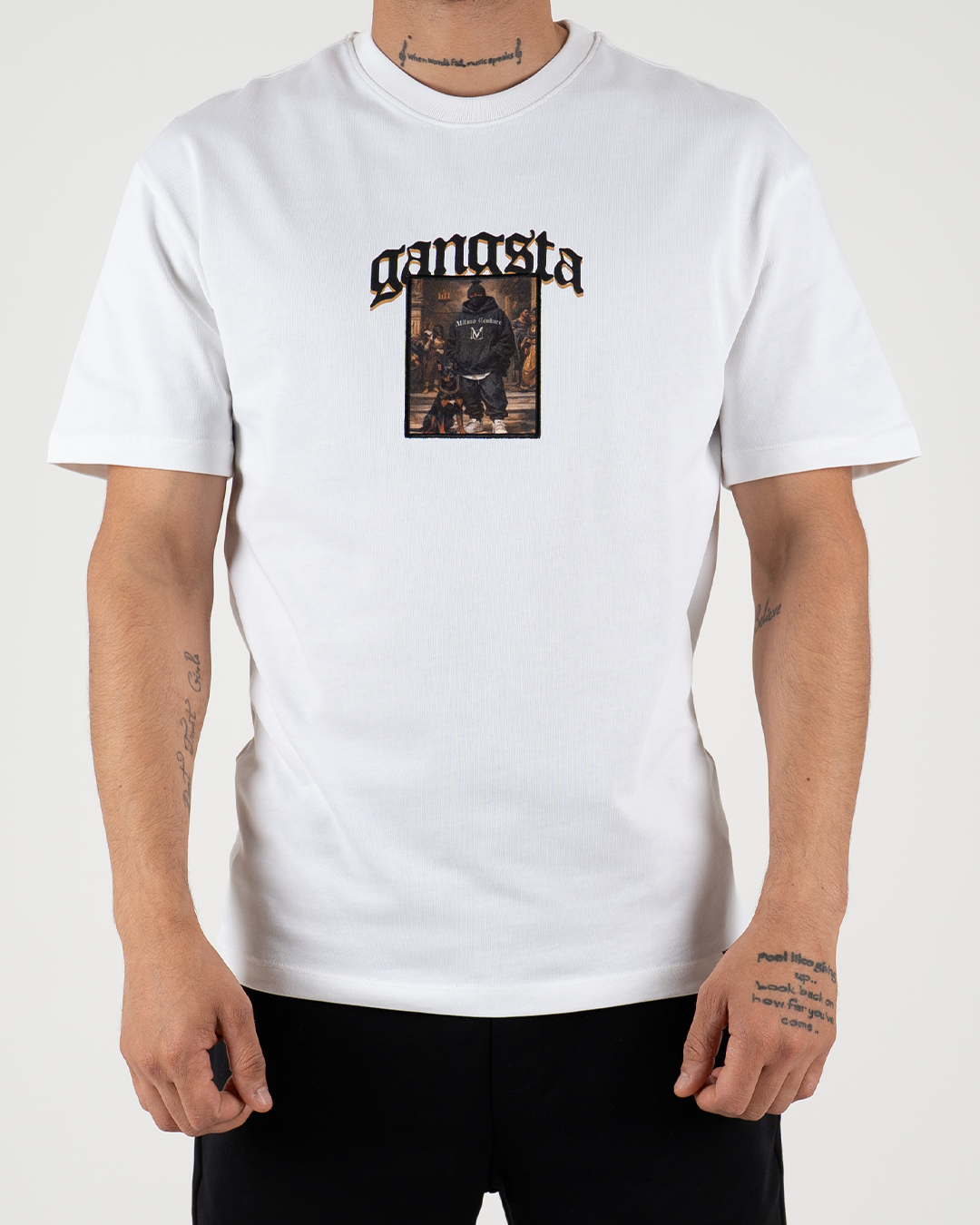 MC Gangsta Graphic Oversized T-Shirt