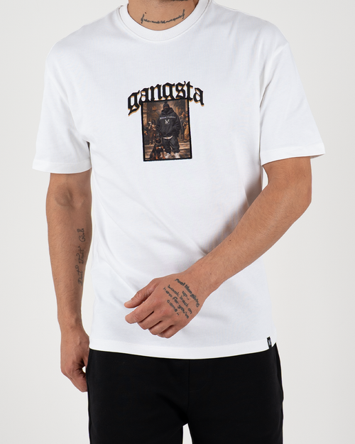 MC Gangsta Graphic Oversized T-Shirt