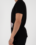 MC Rhinestone Red Teddy Bear Graphic T-Shirt