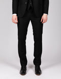Milano Classic Black Suit Trousers