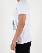 MC Rhinestone Green Teddy Bear Graphic T-Shirt
