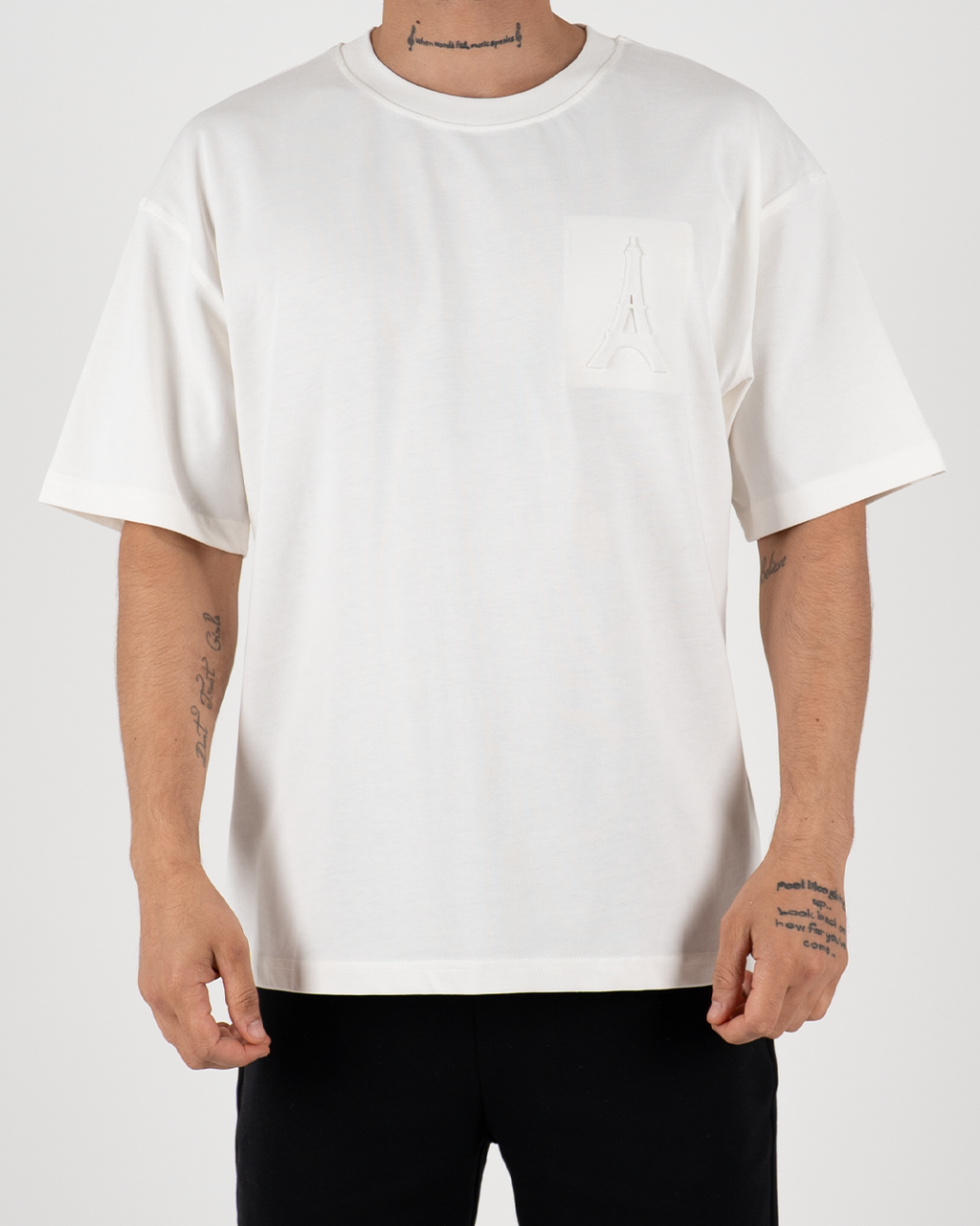 Oversized Paris Embroidered T-Shirt