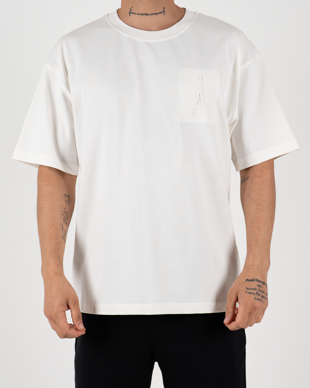 Oversized Paris Embroidered T-Shirt