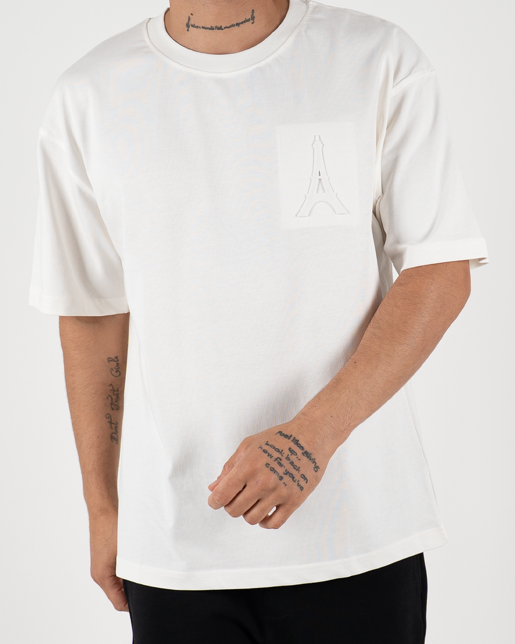 Oversized Paris Embroidered T-Shirt