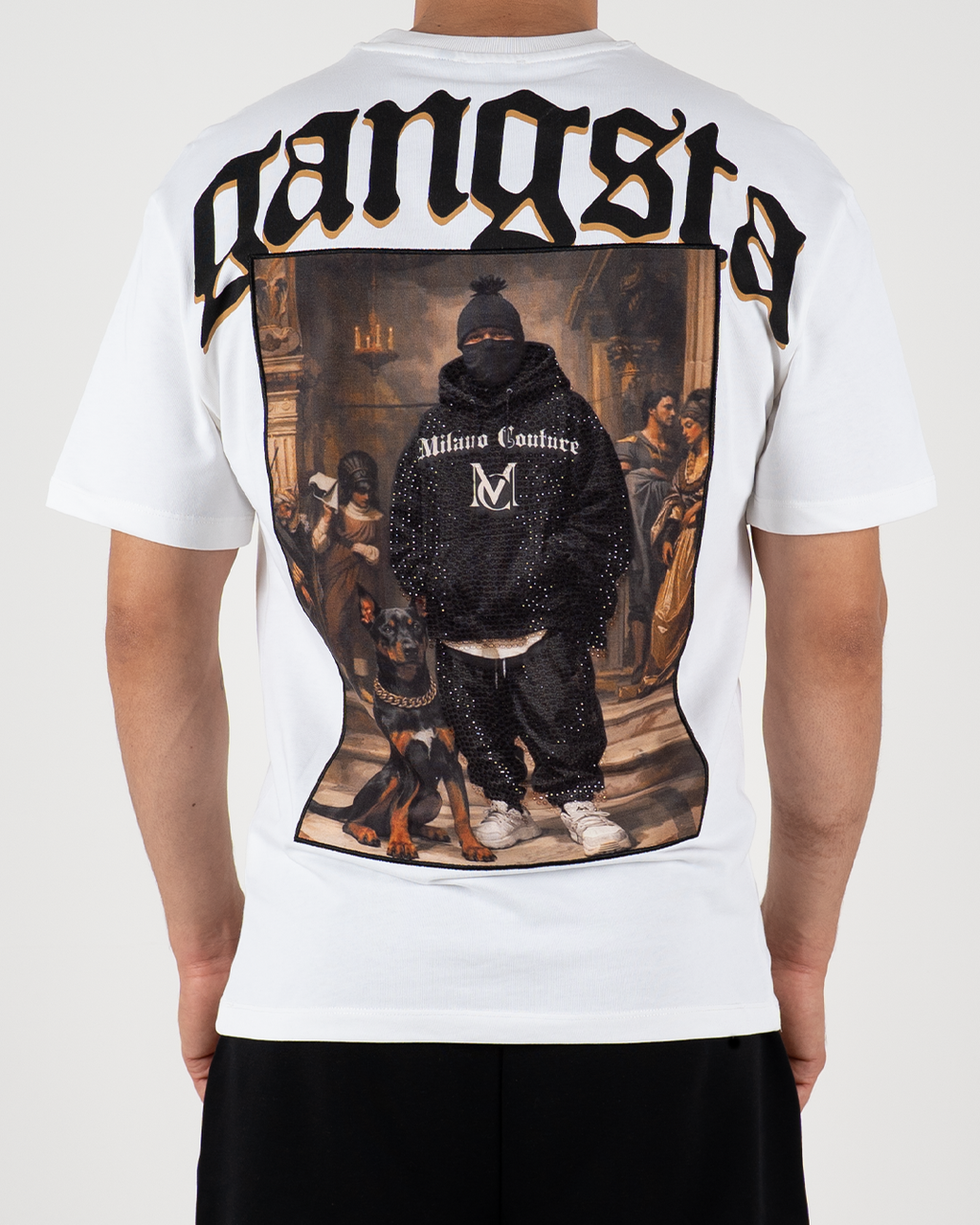 MC Gangsta Graphic Oversized T-Shirt