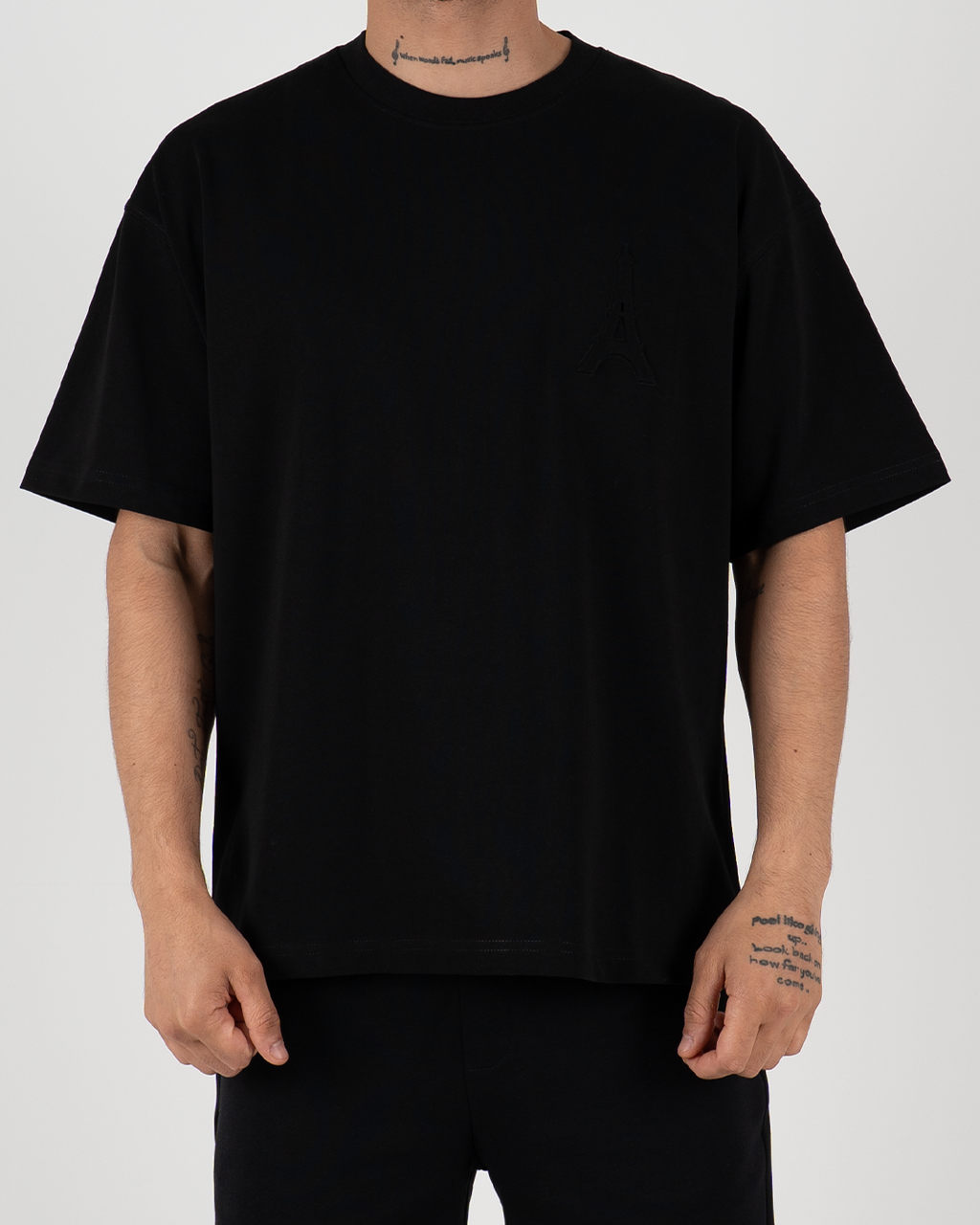 Oversized Paris Embroidered T-Shirt