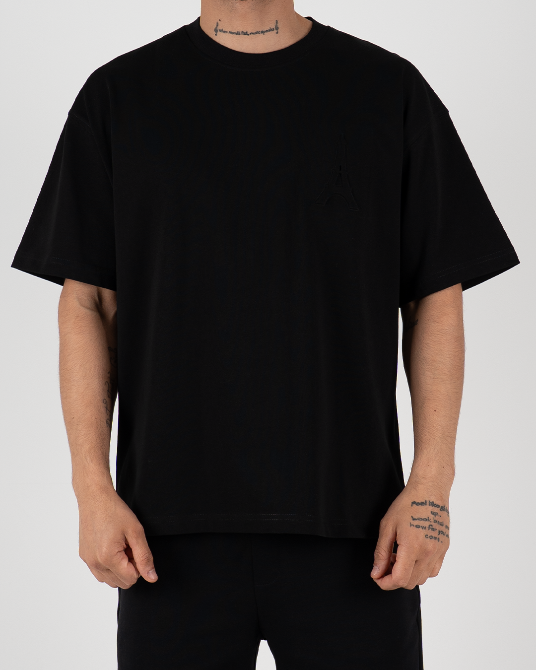 Oversized Paris Embroidered T-Shirt