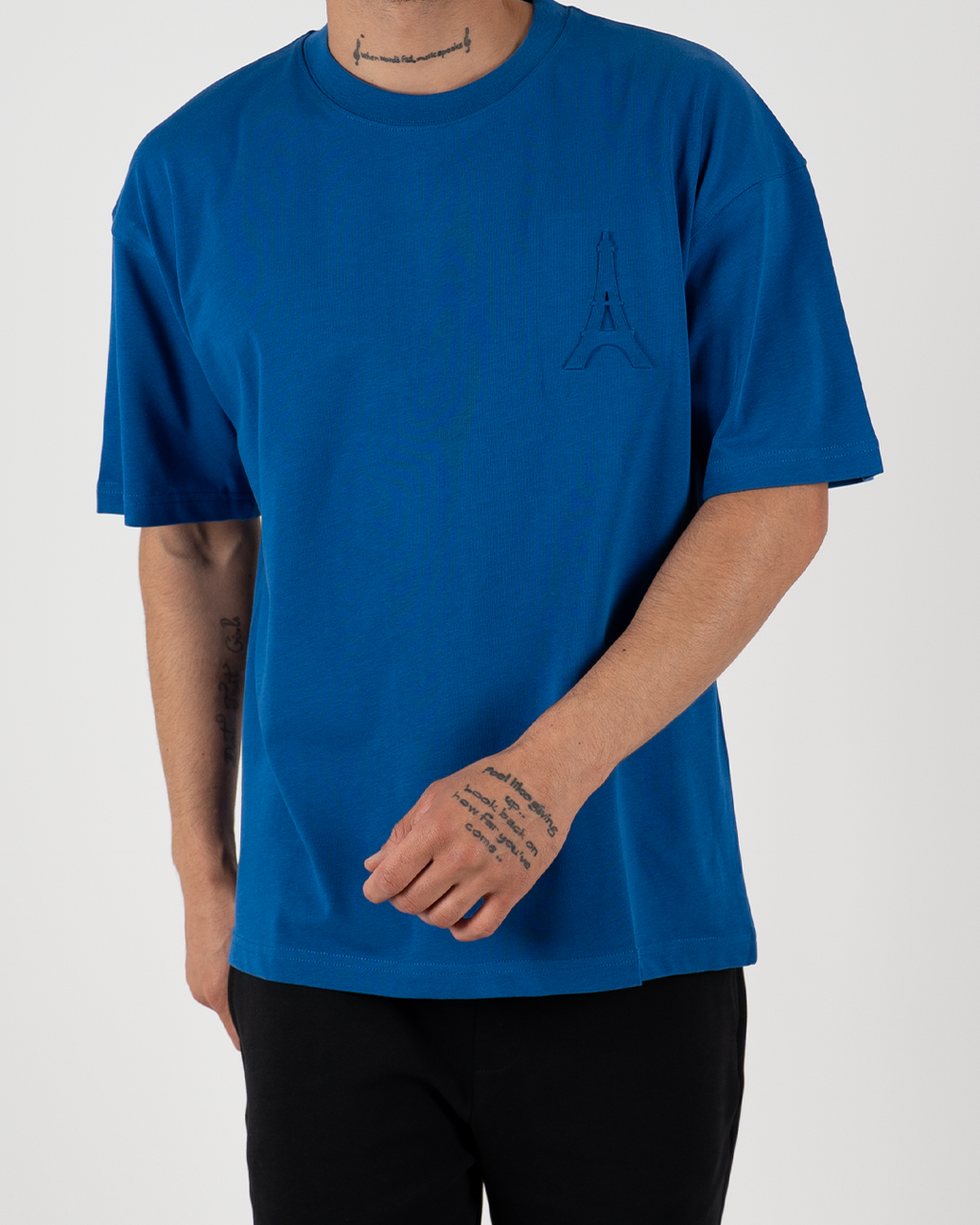Oversized Paris Embroidered T-Shirt