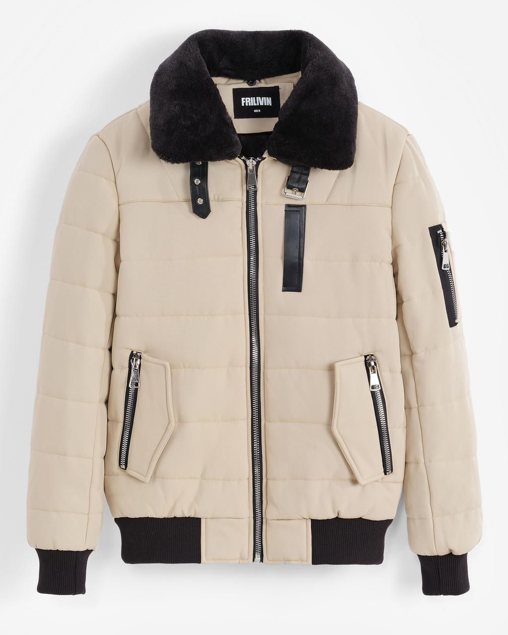 Bomber With Fur Collar