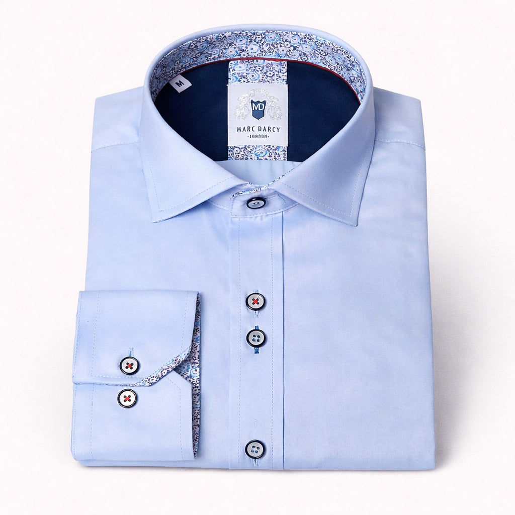 Alfie - Sky Blue Long Sleeve Shirt