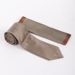 MC Textured - Tie & Pocket Square Set in Beige