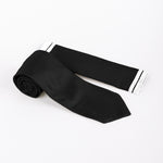 MC Textured - Tie & Pocket Square Set in Black