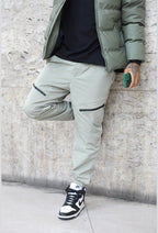 Front Zip Detail Cargo Pants