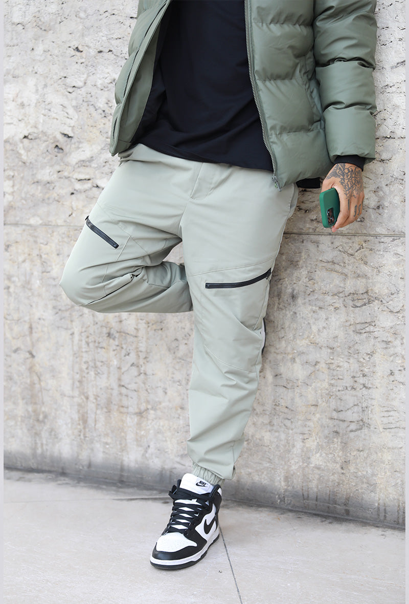 Front Zip Detail Cargo Pants