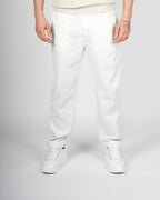 White Linen Casual Trousers