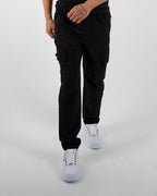 Black Utility Cargo Trousers