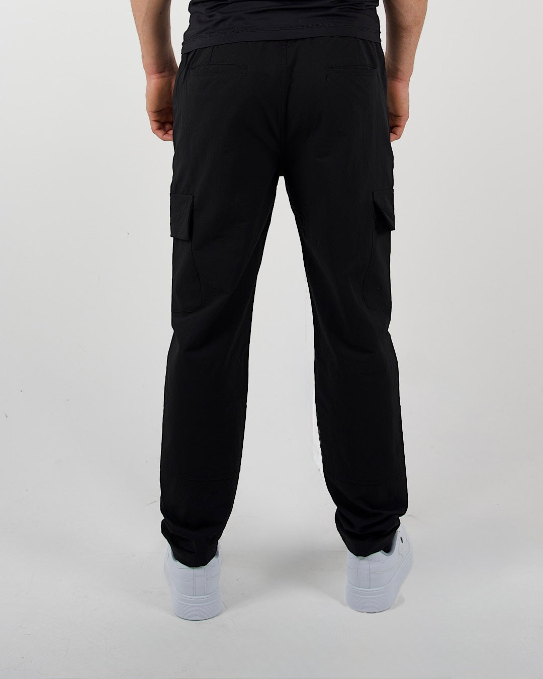 Black Utility Cargo Trousers