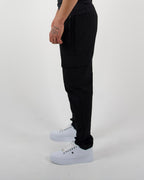 Black Utility Cargo Trousers